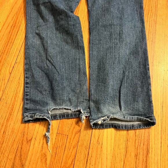 Ariat Jeans Mens 38 X32 Low Rise Boot Cotton Whisker Blue Denim Western - Picture 4 of 11